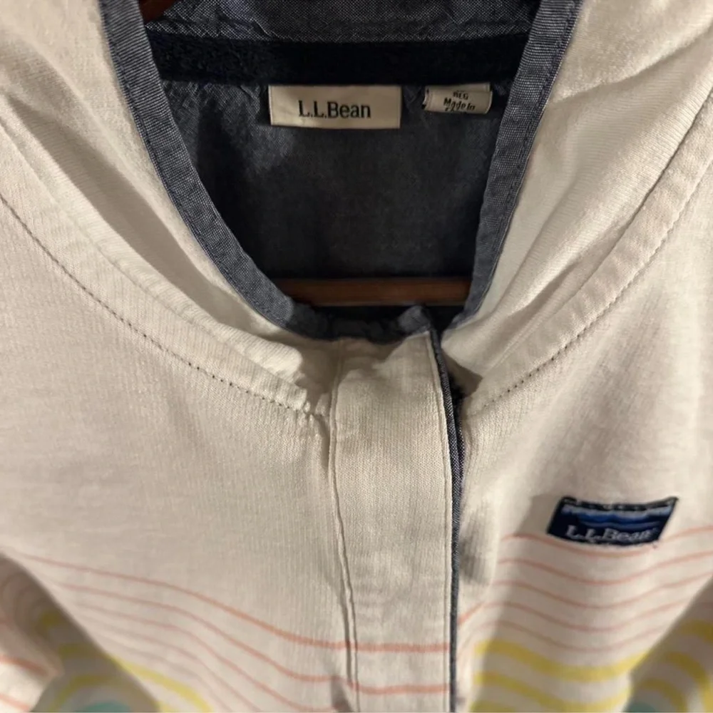 L.L. Bean Women’s Multicolor Button Pullover Size Large - Picture 2 of 2